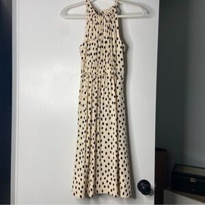 KATE SPADE Halter Leopard Dot Tie Back Dress, Size 2